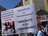 Riesen Protest vor Linzer ÖVP-Zentrale