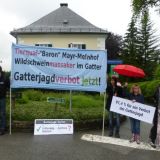 Heute Mittwoch: Protest gegen Mayr-Melnhof vor Schloss Glanegg und Jagdgatter Anthering