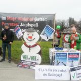 Jetzt: Tierschutzdemo gegen Gatterjagd beim Adventmarkt Mayr-Melnhof Schloss Glanegg