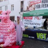 Aufsehen-erregende VGT-Tierschutz-Aktion in Villach