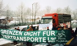 Tiertransport-Blockade
