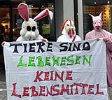 Proteste in Vorarlberg: Tiere sind Lebewesen – keine Lebensmittel